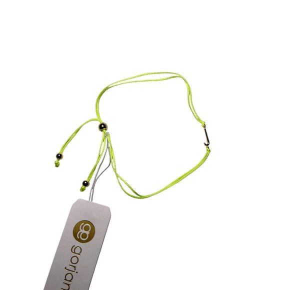 Gorjana Initial Prism Bracelet – Green String “J” Gold Plated, New in Packaging - Picture 4 of 4